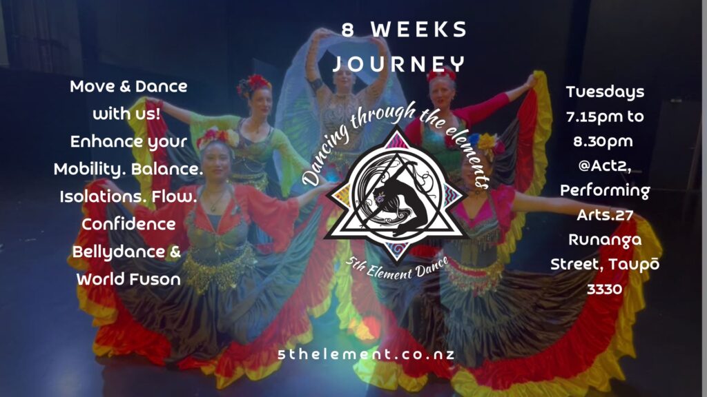 Belly dance group class in Taupo NZ.